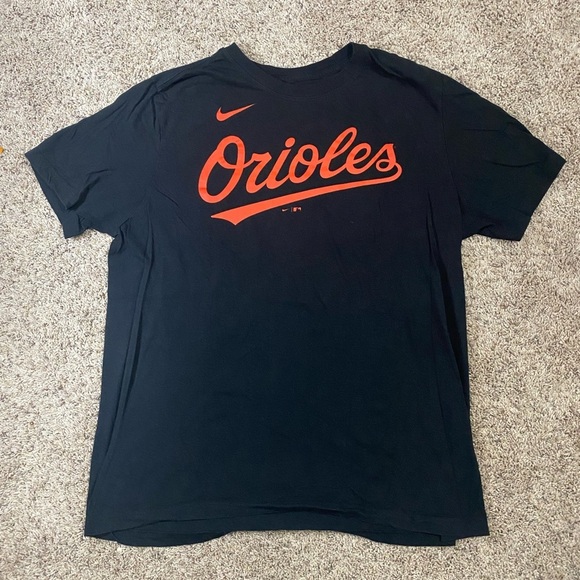 Men's Baltimore Orioles Adley Rutschman Nike Black Fuse Name & Number T-Shirt - Picture 4 of 6